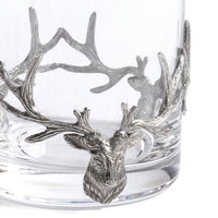 St. Anton Pewter & Glass Rock Glass, 13.02oz - Glass Close Up | Bone & Brass