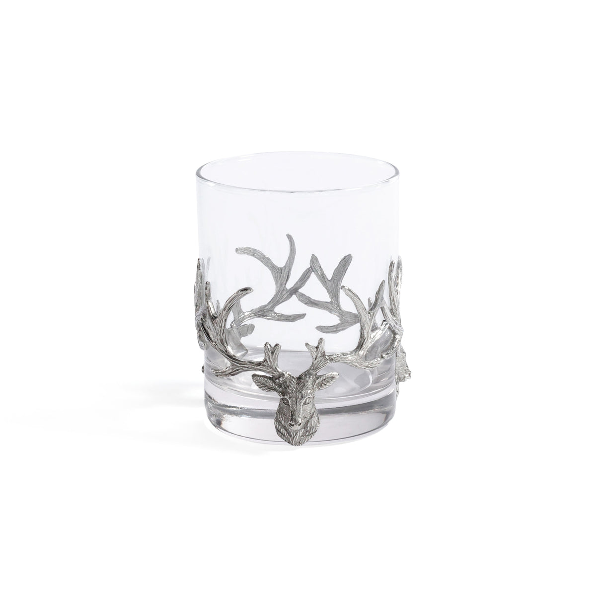 St. Anton Pewter & Glass Rock Glass, 13.02oz | Bone & Brass