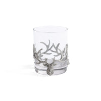 St. Anton Pewter & Glass Rock Glass, 13.02oz | Bone & Brass