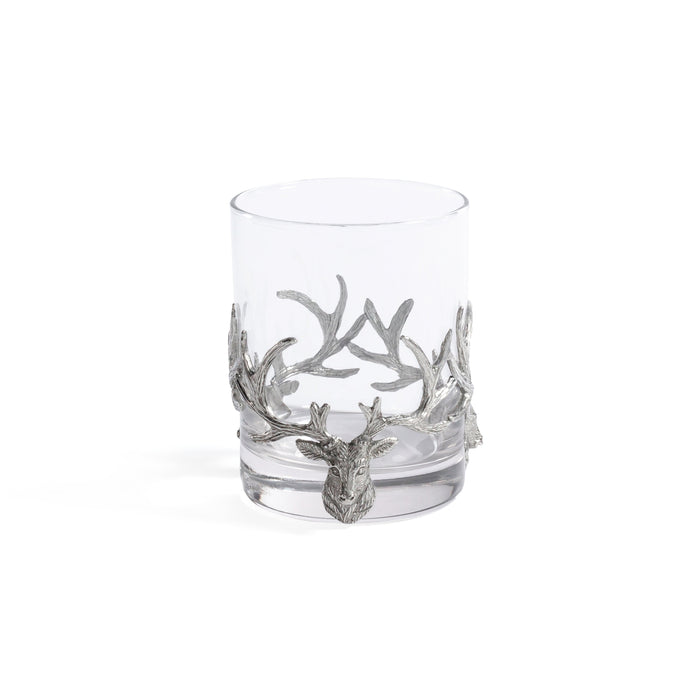 St. Anton Pewter & Glass Rock Glass, 13.02oz | Bone & Brass