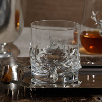 St. Anton Pewter & Glass Rock Glass, 9.47oz - Glass Detail | Bone & Brass