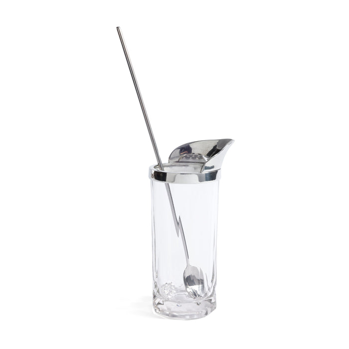St. Anton Pewter & Glass Shaker Stirrer | Bone & Brass
