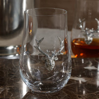St. Anton Pewter & Glass Stemless Wine Glass - Glass Detail | Bone & Brass