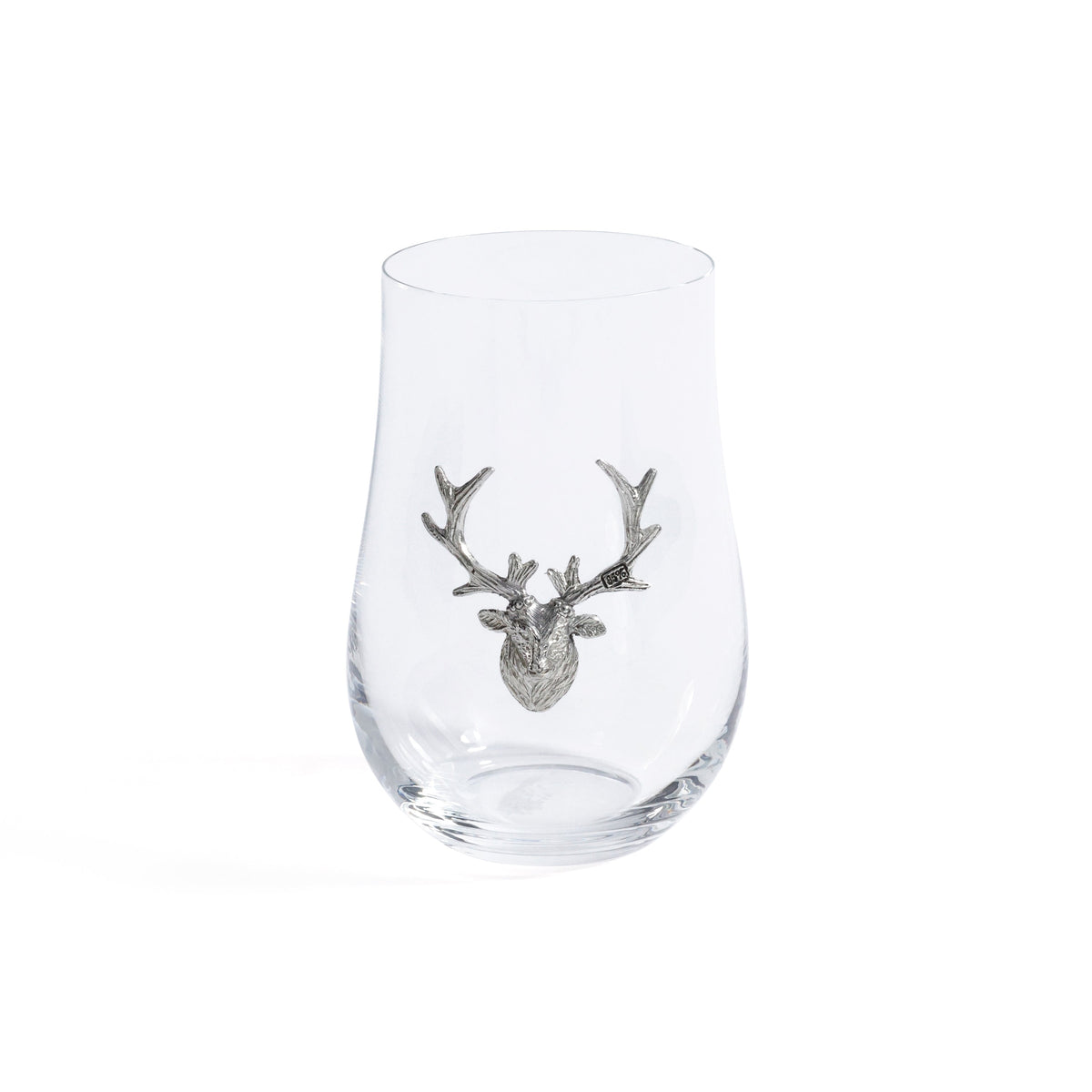 St. Anton Pewter & Glass Stemless Wine Glass | Bone & Brass
