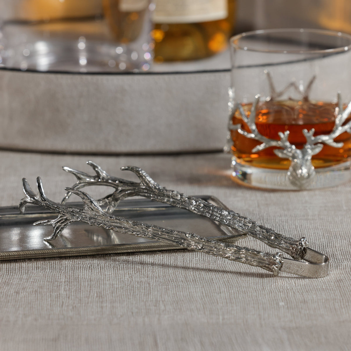 St. Anton Pewter Ice Tong - Bar Set Detail | Bone & Brass