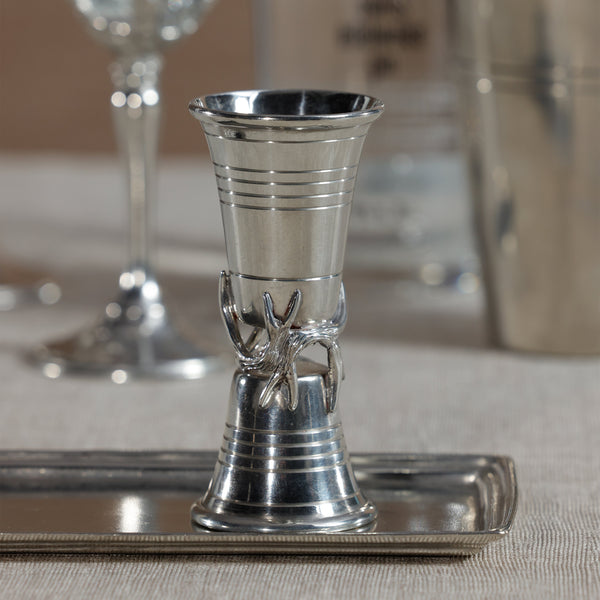 St. Anton Pewter Jigger - Bar Set Detail | Bone & Brass