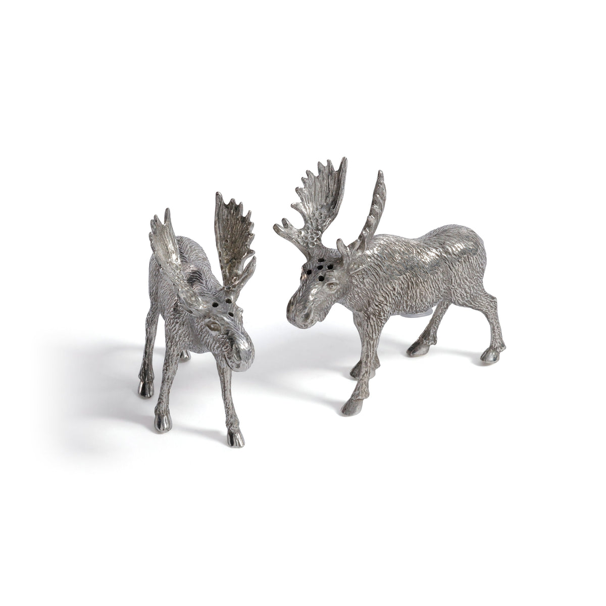 St. Anton Pewter Moose Salt & Pepper Shaker Set | Bone & Brass