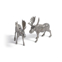 St. Anton Pewter Moose Salt & Pepper Shaker Set | Bone & Brass