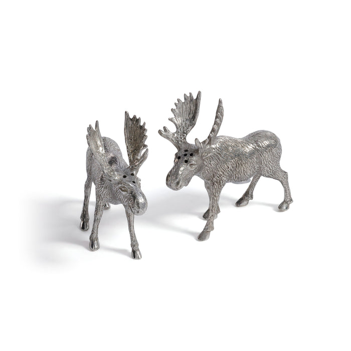 St. Anton Pewter Moose Salt & Pepper Shaker Set | Bone & Brass