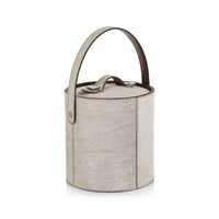 St. Moritz Hair-On-Hide Leather Insulated Ice Bucket | Bone & Brass