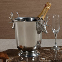 St. Moritz Pewter Champagne Ice Bucket - Wine Bucket Detail | Bone & Brass
