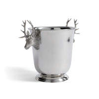 St. Moritz Pewter Champagne Ice Bucket - Bucket Handle Detail | Bone & Brass