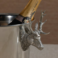 St. Moritz Pewter Champagne Ice Bucket - Bucket View | Bone & Brass