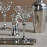 St. Moritz Pewter & Glass Martini Glass - Glass Detail | Bone & Brass