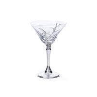 St. Moritz Pewter & Glass Martini Glass | Bone & Brass