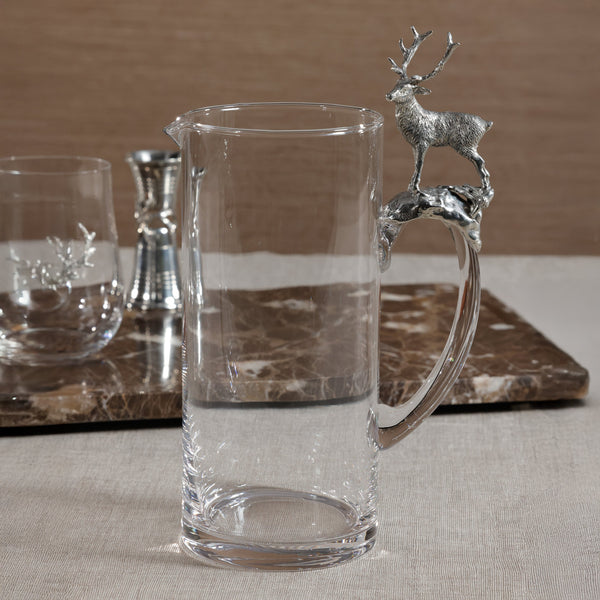 St. Moritz Pewter & Glass Pitcher - Pitcher Detail | Bone & Brass