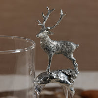 St. Moritz Pewter & Glass Pitcher - Pitcher Side View | Bone & Brass