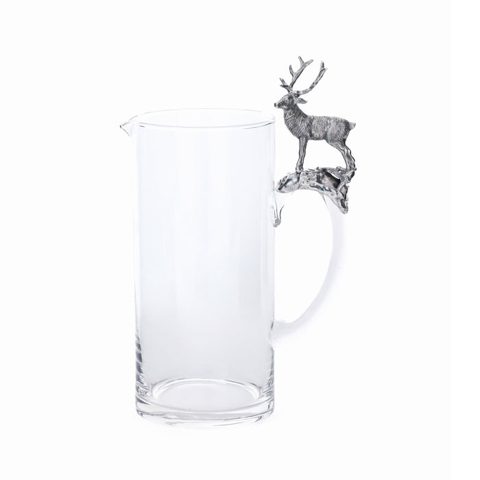 St. Moritz Pewter & Glass Pitcher | Bone & Brass