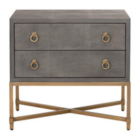 Stacey Gray Shagreen Nightstand | Bone & Brass