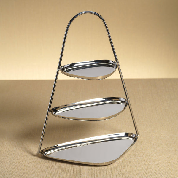 Stanley 3-Tier Hors D'oeuvres & Petits-Fours Stand - Tray Detail | Bone & Brass
