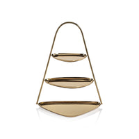 Stanley Gold 3-Tier Hors D'oeuvres Stand | Bone & Brass