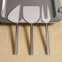 Stanley Polished Stainless Steel Cheese Knife Set - Knife Detail | Bone & Brass