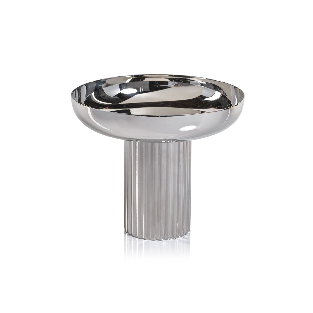 Stanley Polished Stainless Steel Footed Bowl | Bone & Brass