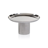 Stanley Polished Stainless Steel Footed Cake Stand | Bone & Brass