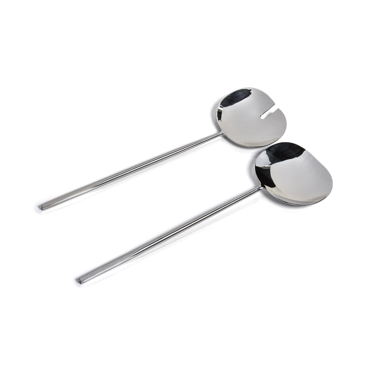 Stanley Polished Stainless Steel Salad Server Set | Bone & Brass