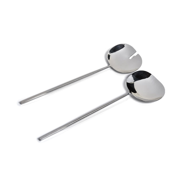 Stanley Polished Stainless Steel Salad Server Set | Bone & Brass