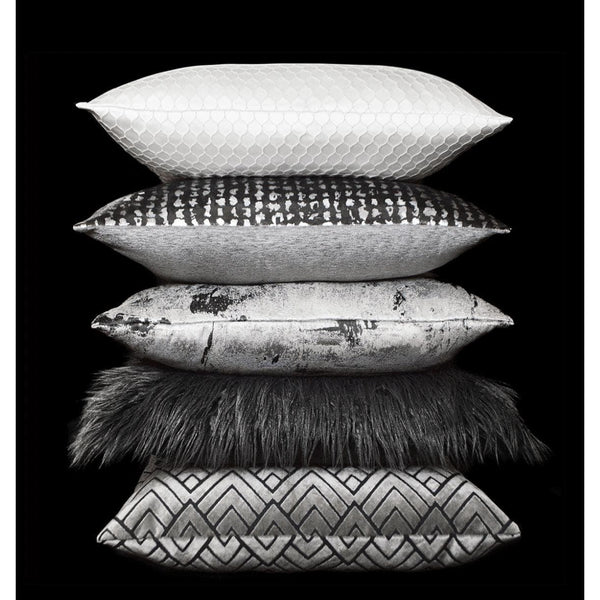 Stealth Pewter Throw Pillow - Pillow Detail | Bone & Brass
