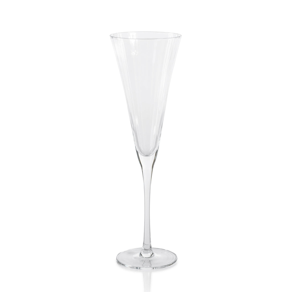 Stella Optic Champagne Flutes, Set 4 | Bone & Brass