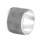 Stingray Vinyl Napkin Rings | Pearl or Gray, Set 4 | Bone & Brass