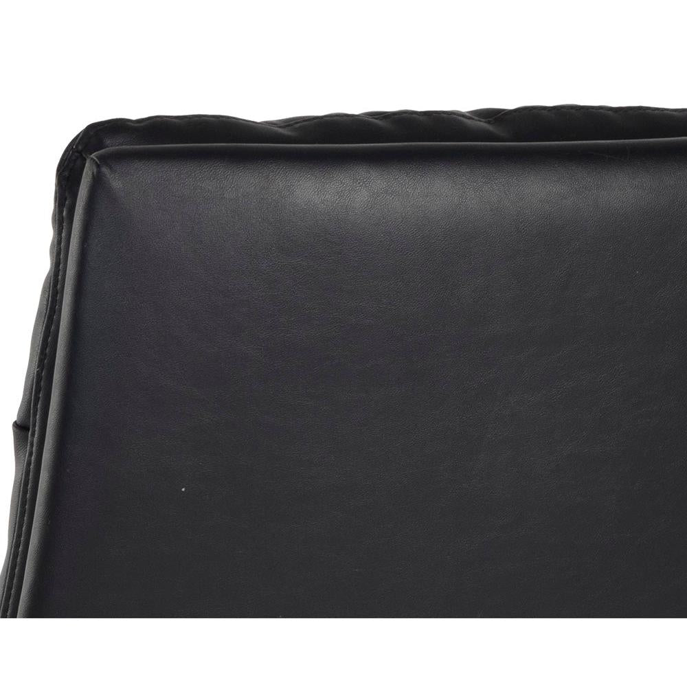 Stinson Black Leather Office Chair - Chair View | Bone & Brass
