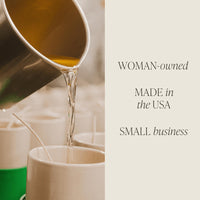 Salt Sea Soy Candle - Blue Matte Jar - 15 oz - Candle Detail | Bone & Brass