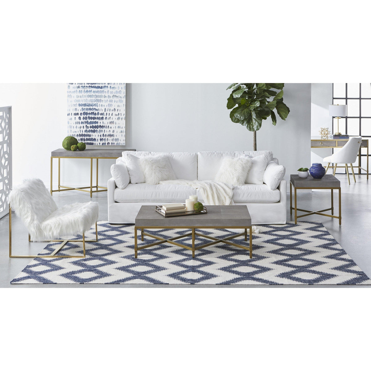 Stacey Gray Shagreen Desk