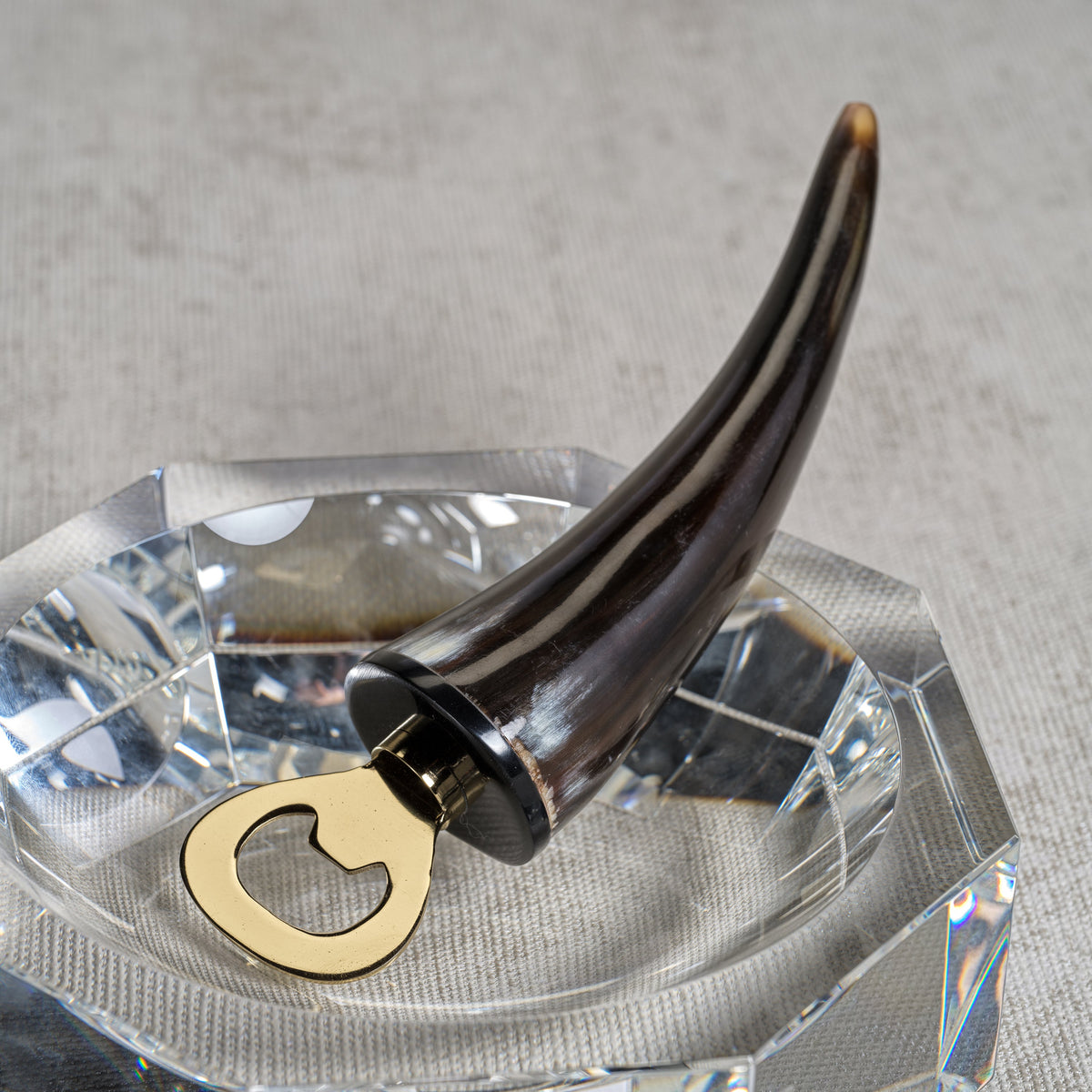 Strasbourg Horn Bottle Opener - Shaker Detail | Bone & Brass