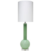 Studio Table Lamp Leaf Green Glass | Bone & Brass