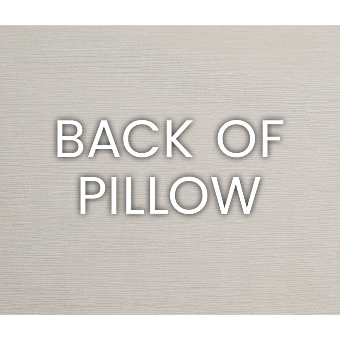 Back of the Suit Yourself Beige Mist Throw Pillow, showcasing its textured polyester fabric.