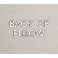 Back of the Suit Yourself Beige Mist Throw Pillow, showcasing its textured polyester fabric.