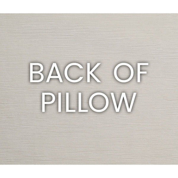 Back of the Suit Yourself Beige Mist Throw Pillow, showcasing its textured polyester fabric.