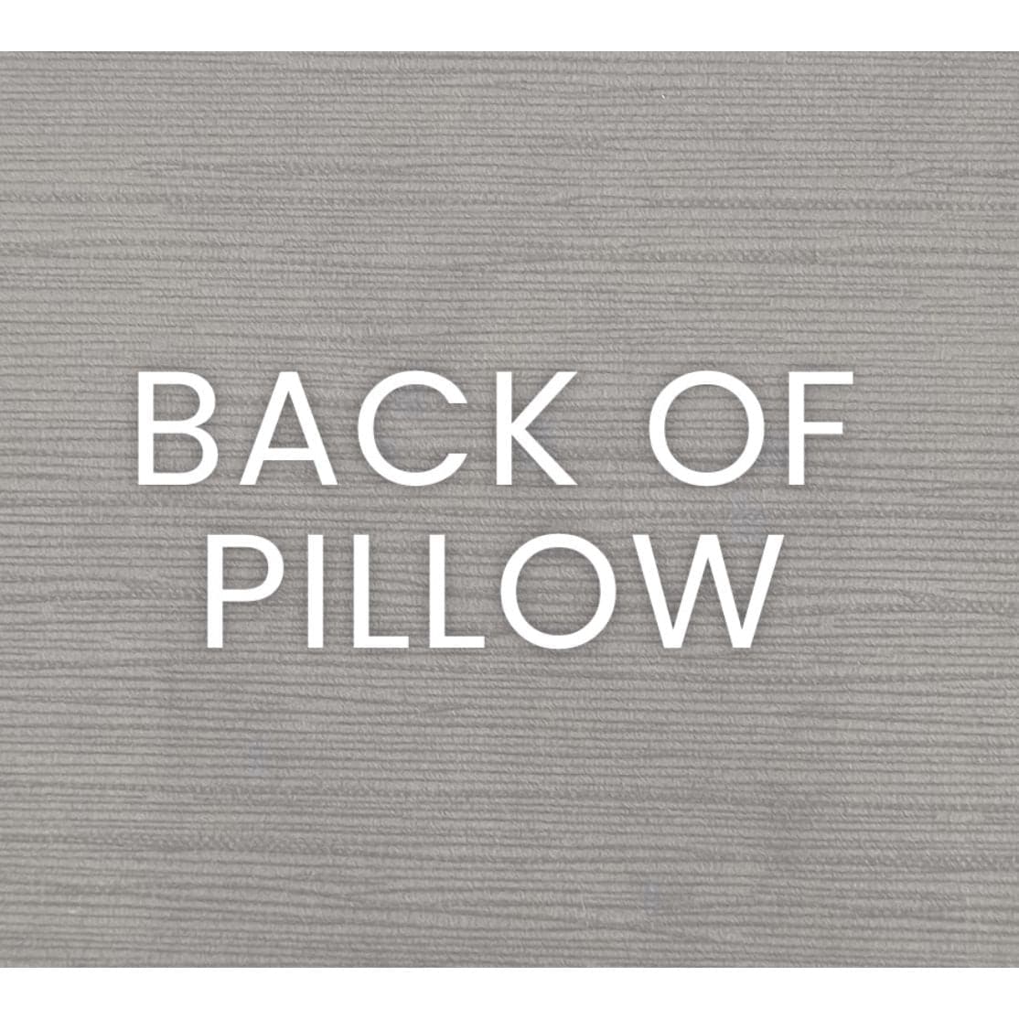 Back of the Suit Yourself Blue Mist Throw Pillow, showing the textured polyester fabric.