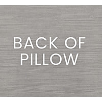 Back of the Suit Yourself Blue Mist Throw Pillow, showing the textured polyester fabric.