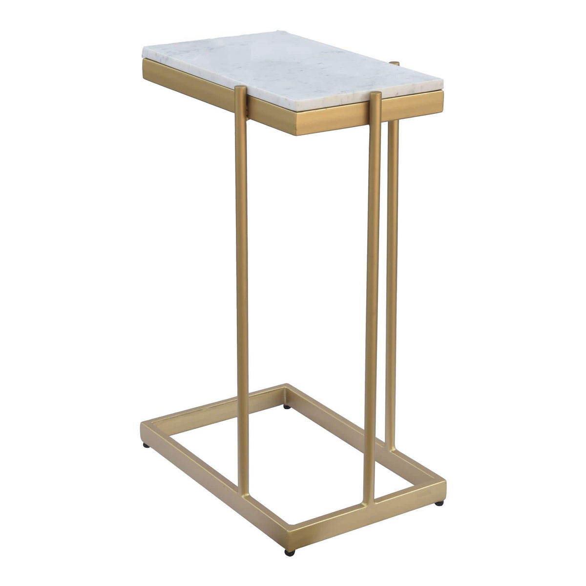 Sulu Marble & Brass SideTable - Table Detail | Bone & Brass