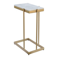 Sulu Marble & Brass SideTable - Table Detail | Bone & Brass