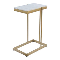 Sulu Marble & Brass SideTable - Table View | Bone & Brass