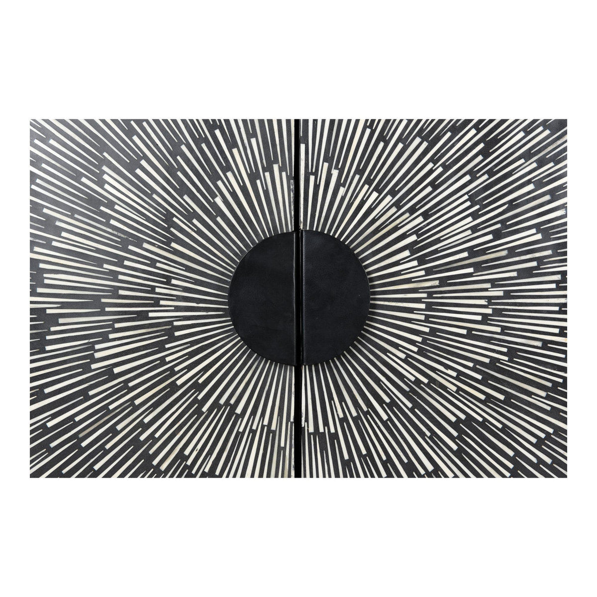 Sunburst Wine Cabinet - Bar Cart View | Bone & Brass