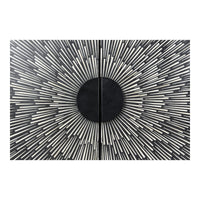 Sunburst Wine Cabinet - Bar Cart View | Bone & Brass