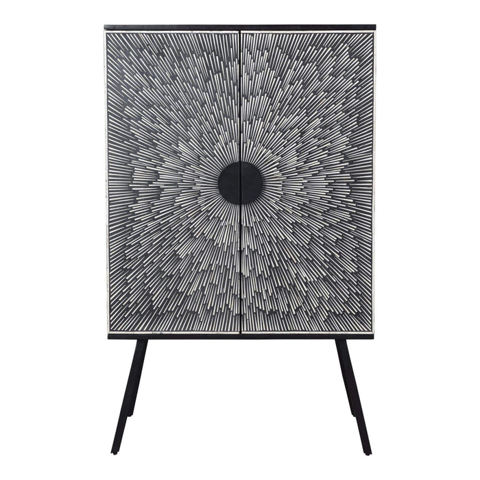Sunburst Wine Cabinet | Bone & Brass