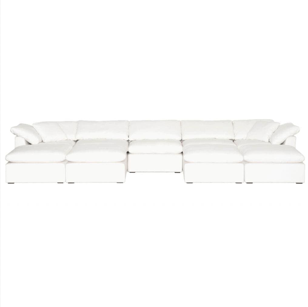 Susanna Ivory LiveSmart Modular Sectional - Sectional Side View | Bone & Brass